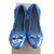 Louis Vuitton Zapatillas de ballet Azul Suecia  ref.100793