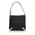 Fendi Canvas Shoulder Bag with Embossed Leather Strap Black Cloth Cloth  ref.100898