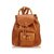 Gucci Bamboo Leather Drawstring Backpack Brown  ref.100915