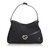 Gucci Reins Canvas Shoulder Bag Black Leather Cloth Cloth  ref.100926
