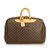 Louis Vuitton Monogram Alize 2 Poches Brown Leather Cloth  ref.100932