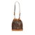 Céline Macadam Drawstring Bucket Bag Brown Leather Plastic  ref.100940