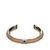 Hermès Bracelet en cuir métallisé Marron Argenté Beige  ref.100941