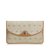 Dior Pochette en toile enduite de nid d'abeille Cuir Tissu Marron Beige  ref.100951