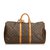 Louis Vuitton Monogram Keepall 55 Brown Leather Cloth  ref.100961