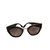 Prada Des lunettes de soleil Plastique Marron foncé  ref.101036