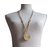 Céline Celine long necklace Golden Metal  ref.101097