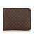 Louis Vuitton Monogram Poche Document Brown Cloth  ref.101144