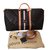 Louis Vuitton Keepall Shoulder Strap "My Monogram" Dark brown Cloth  ref.101180