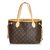 Louis Vuitton Monogram Neverfull PM Brown Leather Cloth  ref.101279