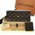 Louis Vuitton damier ebene wallet Light brown Dark brown Leather  ref.101306