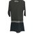 Louis Vuitton Robes Soie Cachemire Laine Noir Gris  ref.101392