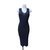 Dsquared2 Dresses Black Navy blue Cotton Polyester Viscose Polyamide  ref.101403