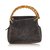Gucci Bamboo Suede Handbag Brown Grey Leather  ref.101417