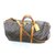 Louis Vuitton keepall 60 monogram shoulder strap Brown Leather  ref.101528