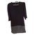 The Kooples Beautiful dress bi material leather and viscose Black  ref.101567