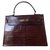 Hermès Kelly Brown Exotic leather  ref.101570