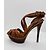 Sandali Ralph Lauren Jodene Tribute Marrone Pelle Caramello - vista 4