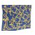 Céline Vintage silk spine square Golden Navy blue  ref.101621