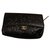 Camelia Chanel clutch Navy blue Leather  ref.101695