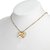 Chanel Collana con pendente cuore e CC D'oro Metallo  ref.101886