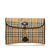 Burberry Plaid Canvas Document Holder Brown Multiple colors Beige Leather Cloth Cloth  ref.101898