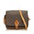 Louis Vuitton Monogram Cartouchiere MM Brown Leather Cloth  ref.101903