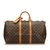 Louis Vuitton Monogram Keepall 50 Brown Leather Cloth  ref.101947