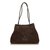 Gucci Nubuck Leather Tote Bag Brown Dark brown  ref.101965