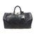 Louis Vuitton keepall 50 Cuir épi noir Schwarz Leder  ref.101974