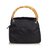 Gucci Bamboo Nylon Handbag Black Leather Cloth  ref.102096