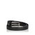 Chanel Cinturón de cuero Negro Plata Metal  ref.102158