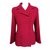Chanel Jaqueta clássica Vermelho Lã  ref.102205