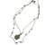 Gas Long necklaces Silvery Metal Pearl  ref.102241