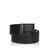 Chanel Leather Belt Black Silvery Metal  ref.102255