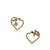 Louis Vuitton Sweet Monogram In My Heart Hoop Earrings Pink Golden Metal  ref.102275