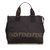 Fendi Jacquard Tote Bag Brown Black Leather Nylon Cloth  ref.102292