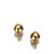 Chanel CC Gold getönten Ohrclips Golden Metall  ref.102310