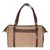Céline CELINE vintage travel bag Boston canvas Sulky brown Leather Cloth  ref.102375
