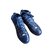 Balenciaga Blaue lederne Turnschuhe Marineblau  ref.102400