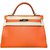 Hermès kelly 32cm Cuir Orange  ref.102478