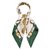 Hermès Cuadrado de seda hermes de latón Verde  ref.102507