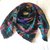 Lanvin 106x108 cm wool / silk Black Purple Turquoise  ref.102859