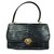 Hermès Hermes. Bag "Half Moon" in crocodile 1950 Black Golden Exotic leather  ref.102871