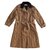 Christian Dior Girl Coats outerwear Brown Cotton Polyester Viscose Modal  ref.102928