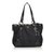 Prada Nylon Tote Bag Black Leather Patent leather Cloth  ref.103062