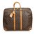 Louis Vuitton Monogram Sirius 55 Brown Leather Cloth  ref.103095