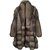 Autre Marque Fur coat single piece Grey  ref.103230
