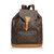 Louis Vuitton Monogram Montsouris GM Brown Leather Cloth  ref.103305
