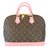 Louis Vuitton ALMA MONOGRAMM Pink Golden Leder Leinwand  ref.103367